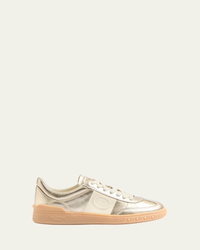 Upvillage Metallic Low-Top Sneakers